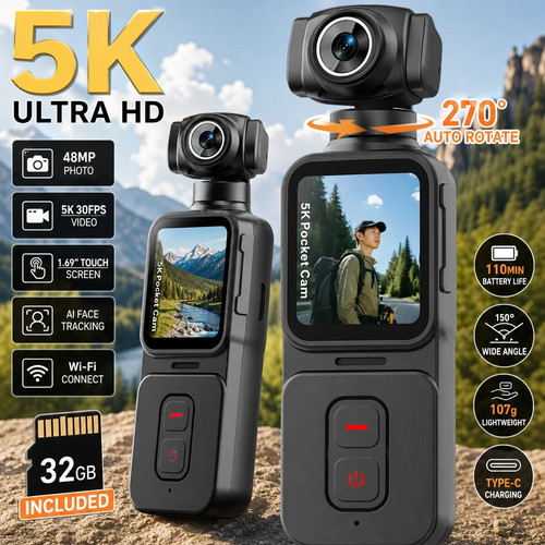 Pocket cam actioncam - pocket,