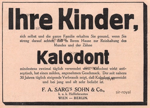 Kalodont zahnpasta 1916 - 1916,