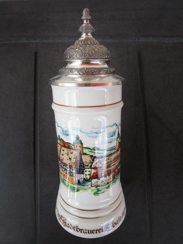 Liter bierkrug porzellan - bierkrug,