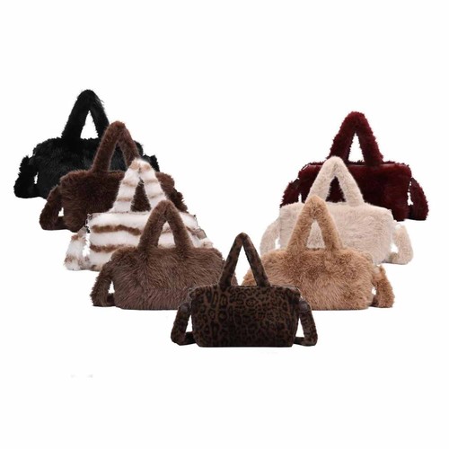 Damen pelztasche teddy tote - xl,