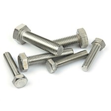 Sechskantschrauben M7 DIN 933 Stahl verzinkt 8.8 M7 x 12 - 45 mm Vollgewinde