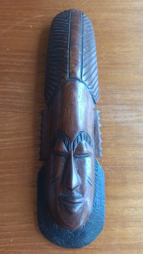 Massive afrikanische holzmaske - massive,