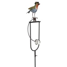 Gartenstecker Vogel bunt mit