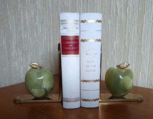Buchstützen onyx äpfel - buchstützen,