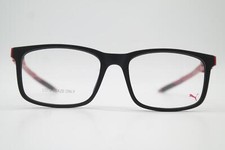 Brille PUMA PU03930 Schwarz Rot Oval Brillengestell eyeglasses Neu