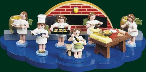 Engel mit napfkuchen - engel,