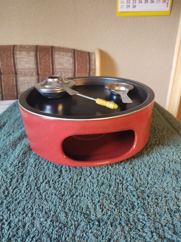 Tischgrill keramik rot - tischgrill,