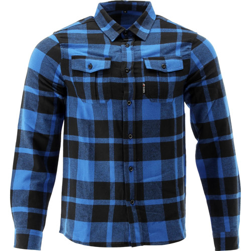 Flannel arbeitshemd blau - flannel,