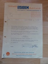 Altes Einstellungs-Schreiben - Südmilch Eiskrem Werke Stuttgart - 1959