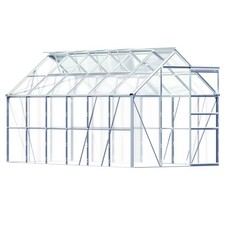 B- Ware 11,73m³ Gewächshaus Alu 380 x 190cm - 4 Dachfenster