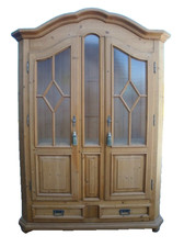 Weichholz Vitrinenschrank Schrank Vitrine Wandschrank Bücherschrank Landhaus