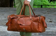 Herren Vintage echtes Leder