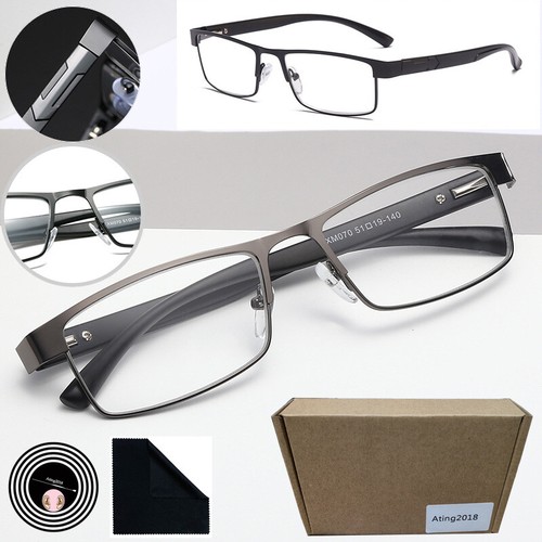 Metall lesebrille rechteckige - lesebrille,
