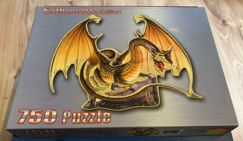 Puzzle drache silhouette - "drache",,