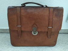 Antike Ledertasche