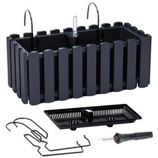 Blumenkasten 38 CM Blumentopf Blumenkübel Balkonkasten + Wasserstandsanzeiger