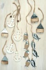 Deko Wandhänger Anker Fische