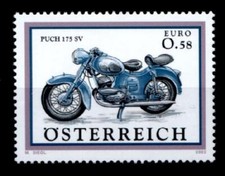 Motorräder. Motorrad "Puch 175 SV". 1W. Österreich 2002