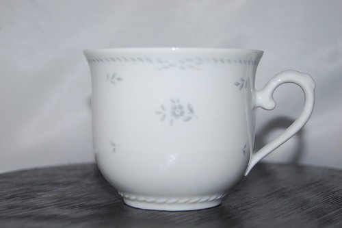 Kaffeetasse heiderose grau - kaffeetasse,