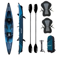 WattSUP TORPEDO 2 Personen Kajak SET aufblasbar DropStich Kanu Boot Kayak Paddel