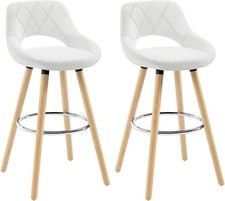WOLTU Barhocker 2er Set, Barstuhl Küchenhocker Thekenhocker, Hocker mit Rückenle