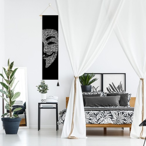 Rollbild mit anonymous maske - rollbild,