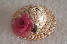 Miniatur - Strohhütchen für