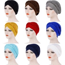 Damen einfarbig Zopfhüte