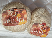 100 Gramm Hübner Wolle ambra