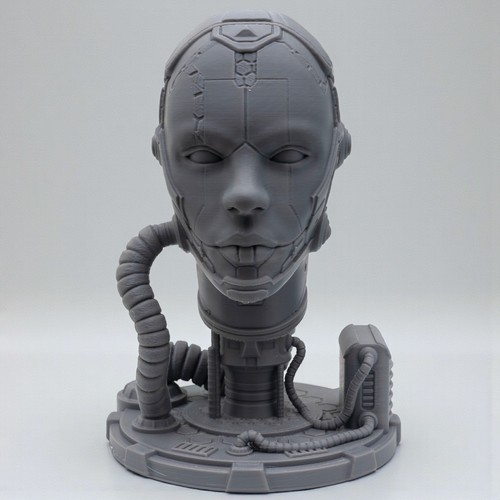 Cyberpunk roboter kopf büste - cyberpunk,