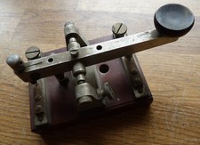 Altes Morsegerät - Morsetaster antik - 14cm x 8cm x 7,5cm - 340gr. -selten -kult