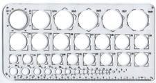 KREISE SCHABLONE VORLAGEN GRÖSSEN 1 mm bis 36 mm ZEICHNEN SCHULE COLLEGE MATHEMATIKPRÜFUNG MB