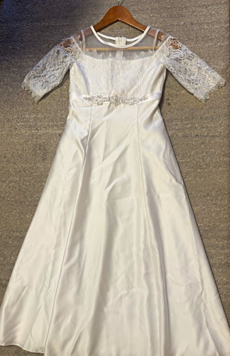 Lilly brautkleid weiß 152 - weiß,