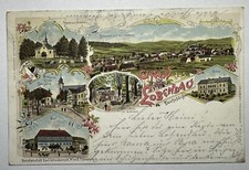 Litho, Gruss aus Lobendau Deutschböhmen, Böhmen, Sudeten