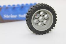 Lego (c) 1x Reifen - 2695 - 13x24 - alt hellgrau Felge - Space - Weltraum Räder