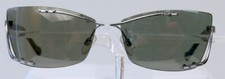 AIGNER Sonnenbrille Schwarz Silber Damen Randlos Extravagant Sunglasses Ladies