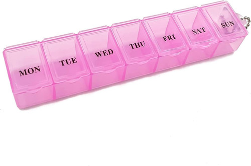 Pillendose organizer rosa - pillendose-organizer, –