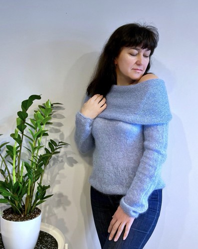 Exklusiver handgestrickter