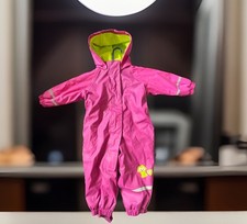 Papagino Anzug Overall, Regenanzug Gr. 74/80 Mädchen, Rosa Wasserdicht Gefüttert