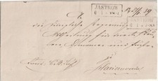Ra2 JASTROW (OPD Marienwerder ) a. Brief 1859
