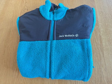 Jack Wolfskin Sherpa Fleece Jacke Gr. S Türkis NEUWERTIG Teddyfell