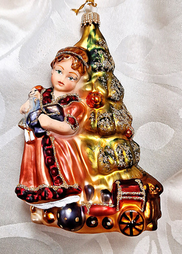 Mädchen am weihnachtsbaum - mädchen,