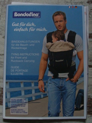 Babytrage bondolino schwarz - babytrage,