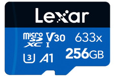 Lexar 633x microSDXC 256GB Speicherkarte UHS-I A1 C10 U3 V30 160MB/s + SD Adapte