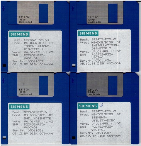 Siemens dos bios disketten - dos,