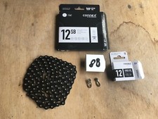 MTB 12-Fach Kette; Connex Wippermann 12SB; 114 Glieder; Ketten-Clips; neuwertig