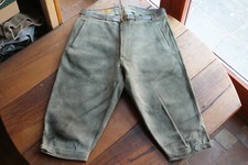 Erstklassige vintage Kniebund Rindlederhose HAELSON [Bruchsal] in einer H 52 !