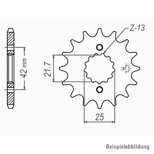 Ritzel vorne zähne suzuki - vorne, 15