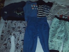 7 teiliges Jungen Set ,4x Langarm Shirts / 3x Hosen Gr.86-92 top Zustand