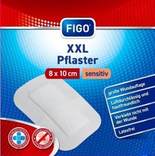 20 Stück  XXL Pflaster sensitiv latexfrei Wund Pflaster Verband 8x10 cm MHD 2028